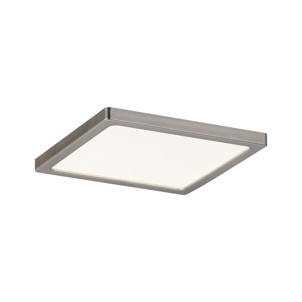 Plafon kwadratowy AREO LED 8W Ciepła biel 520lm srebrny wym: 1 x 12 x 12 cm IP44 Paulmann