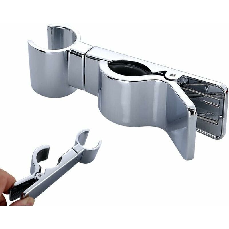 Supporto Per Doccia Regolabile | Argento | Universale | Senza Forare | Per Asta Doccia | Materiale ABS - Foto 6