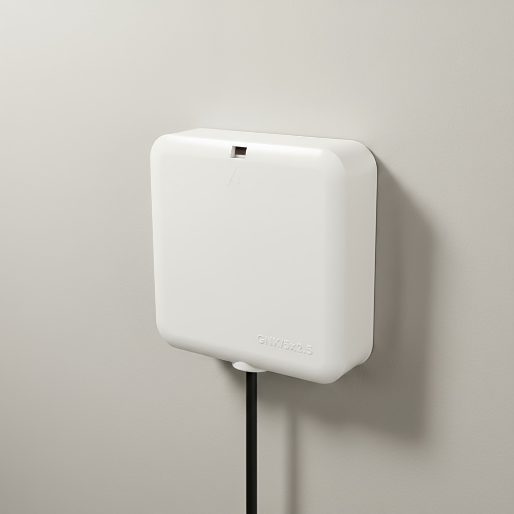 Puszka podtynkowa przyłączeniowa do AGD 80x80x45mm IP20 z zaciskami biała EDO - 5