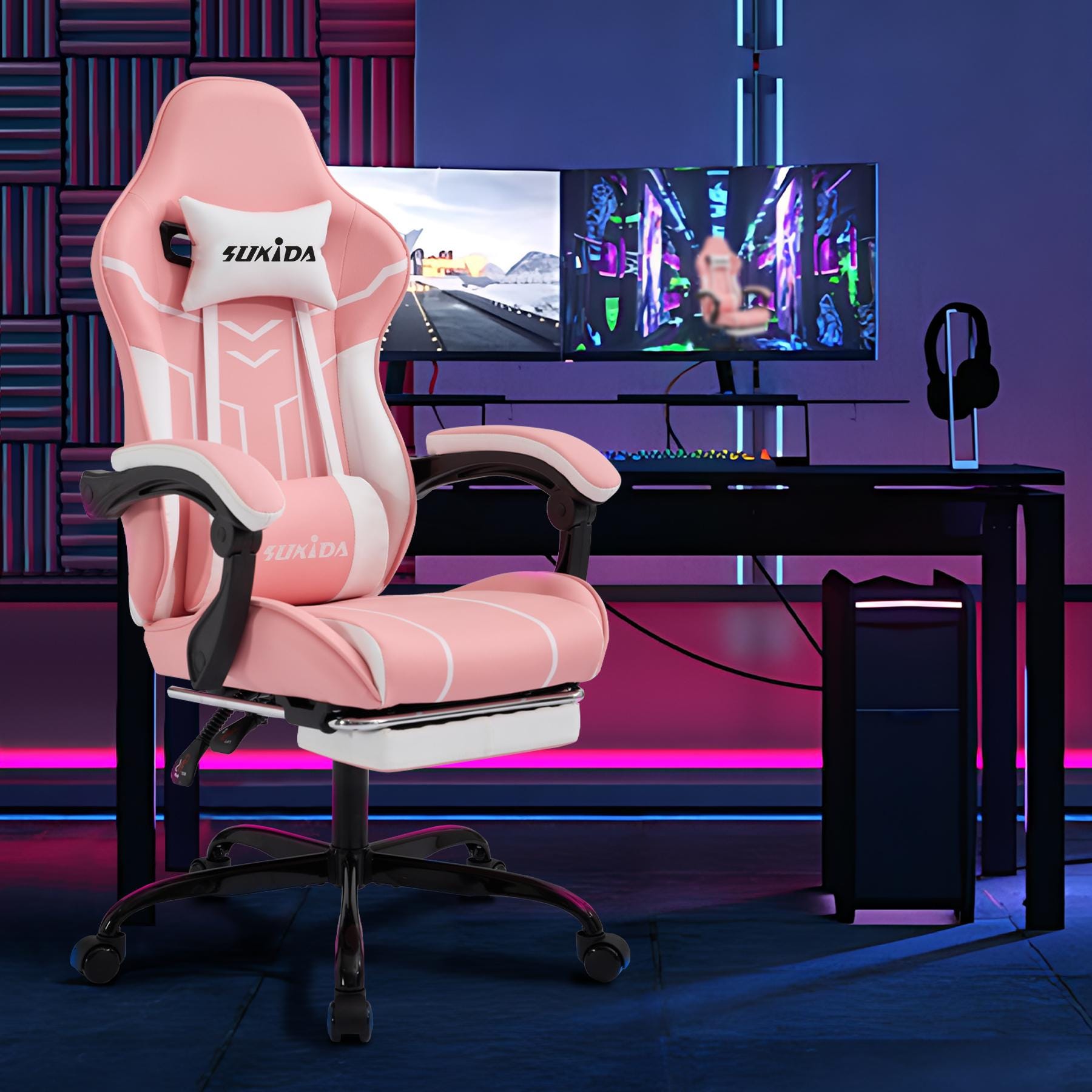 LIWI-Fauteuil de Bureau Racing Gamer Pedro XL Similicuir I Chaise de LIWI-Fauteuil de Bureau Racing Gamer Pedro XL Similicuir I Chaise de
