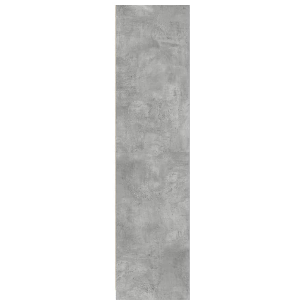 Garde-robe | Armoire de rangement gris béton 30x50x200 cm bois d'ingénierie CFW671209 - 5