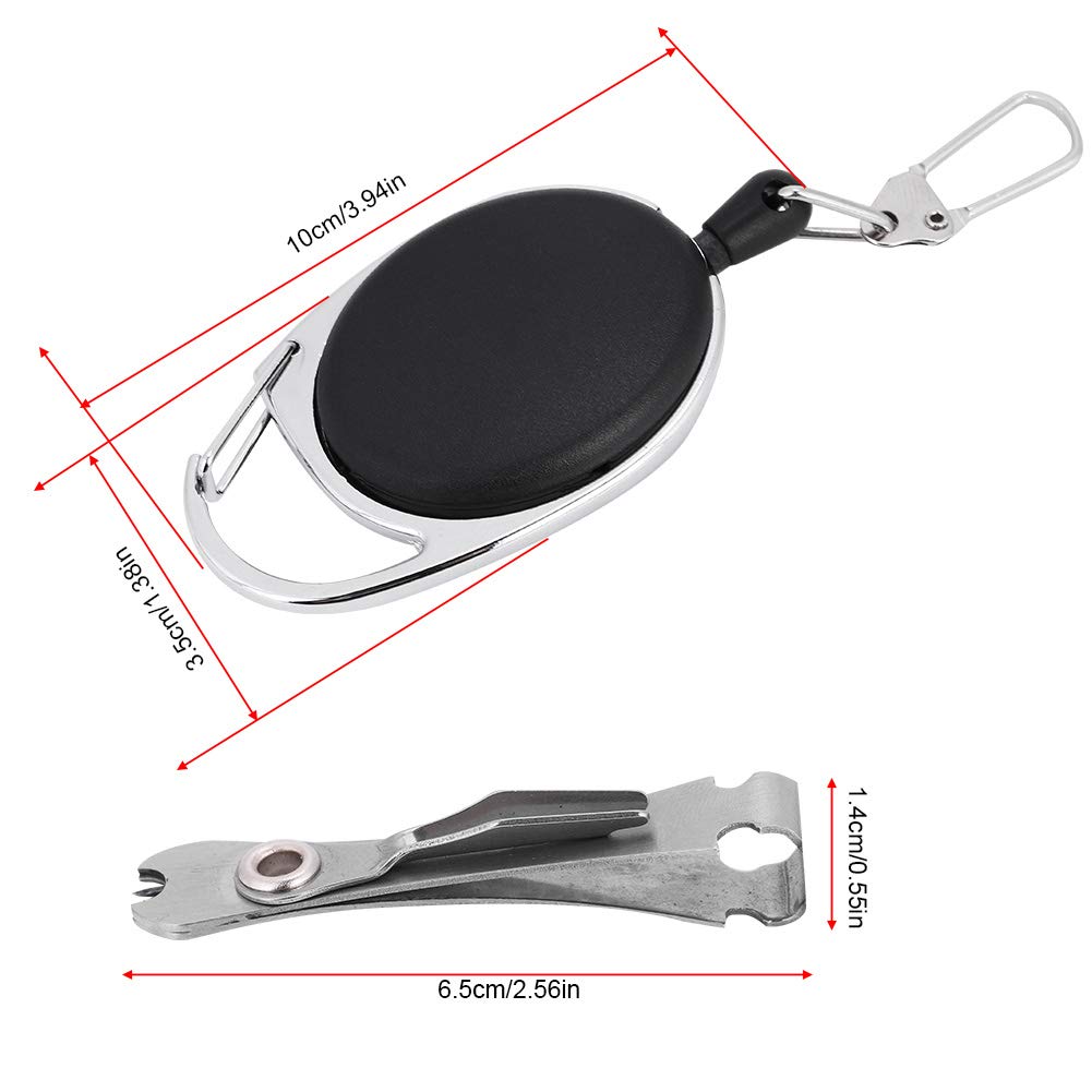 Coupe-ligne De Pêche Ultra Tranchant Aluminium - Avec Rétracteur, Léger, Essentiel Pêche à La Mouche