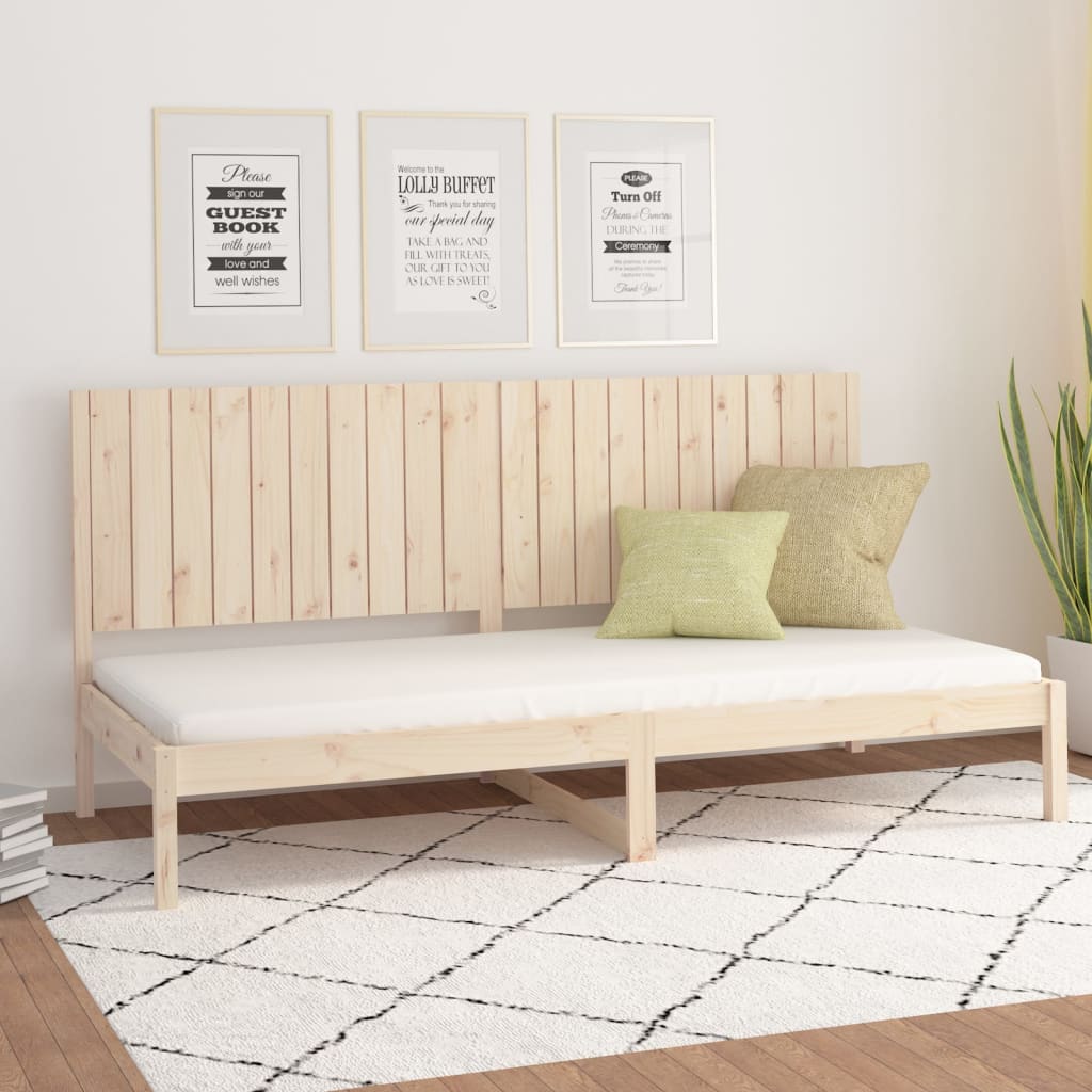 Łóżko Dzienne Drewniane Brązowe Rama Łóżka Ze Stelażem Sofa 90x200 cm