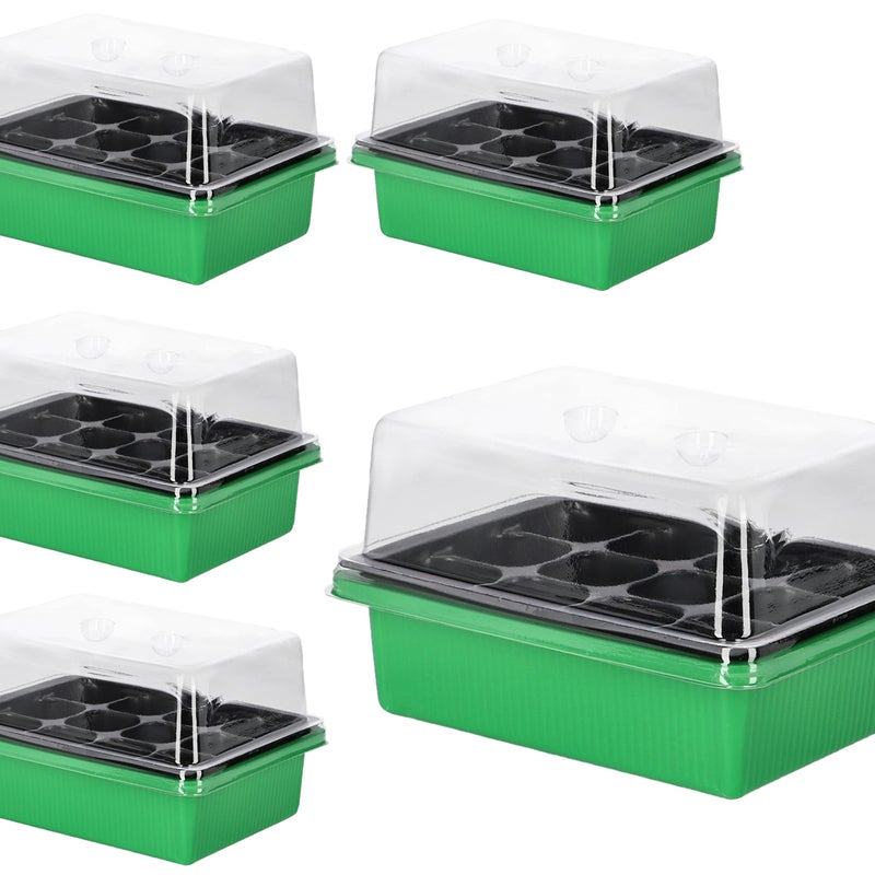 Mini szklarnia domowa przenośna 12-komorowa - 5 szt. - KOTARBAU