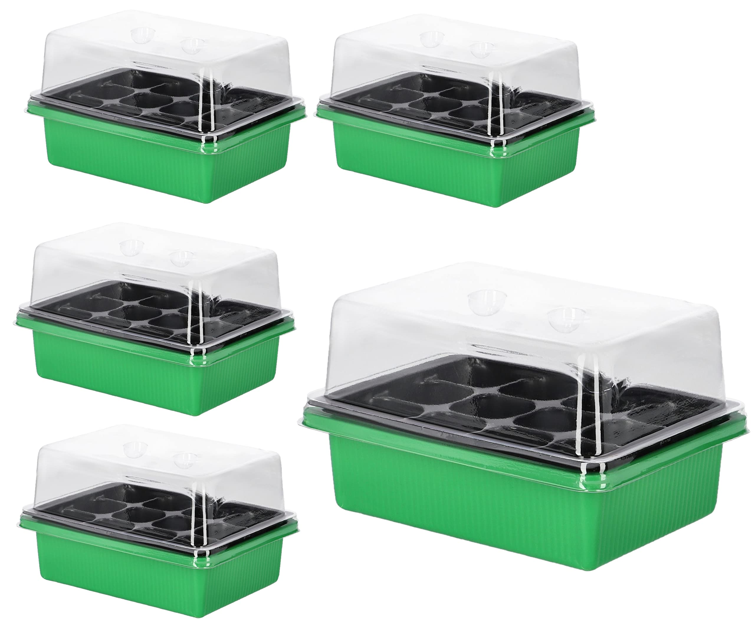 Mini szklarnia domowa przenośna 12-komorowa - 5 szt. - KOTARBAU