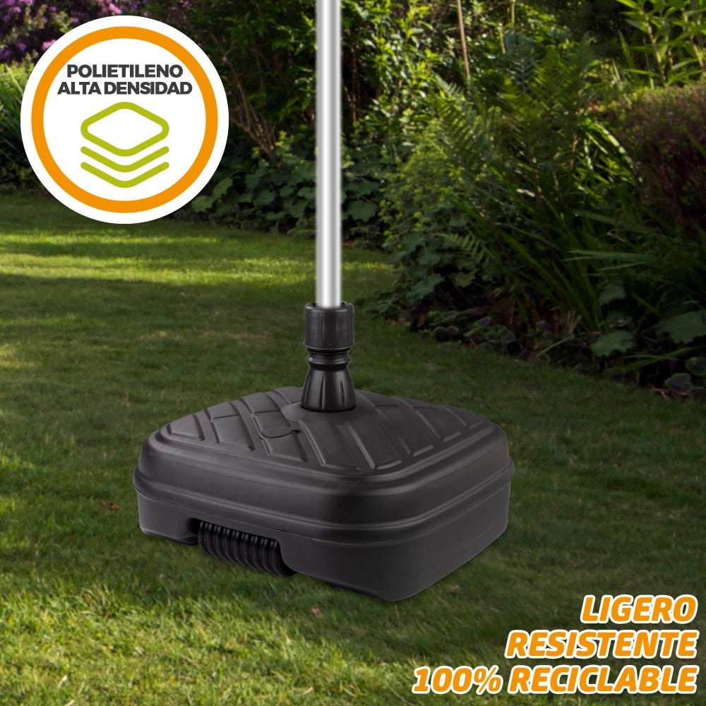 Base para sombrilla cuadrada antracita Ø33-48 mm Aktive - 6