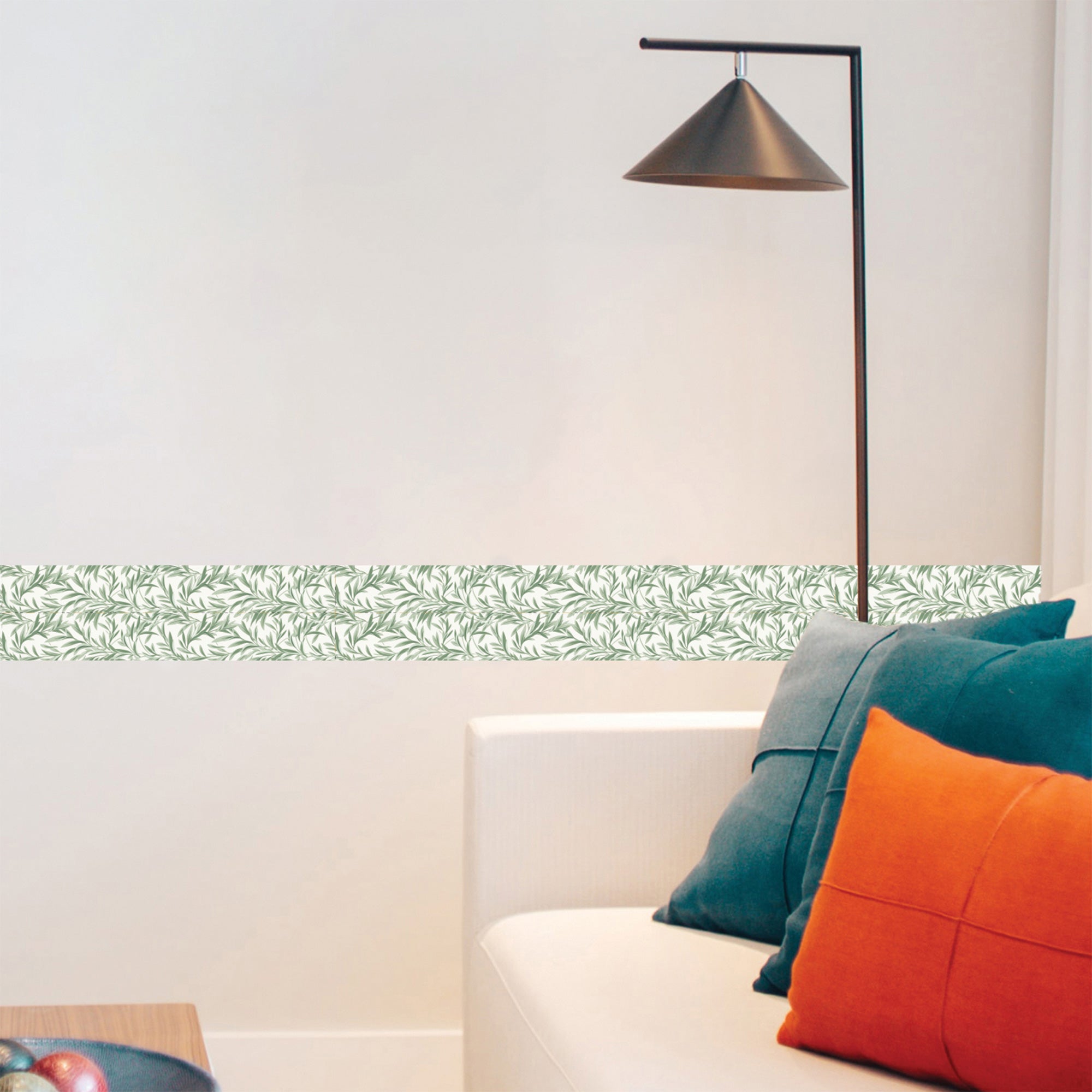 Frise décorative adhésive, feuillage type william morris déco tendance, 10 cm X 300 cm - 4
