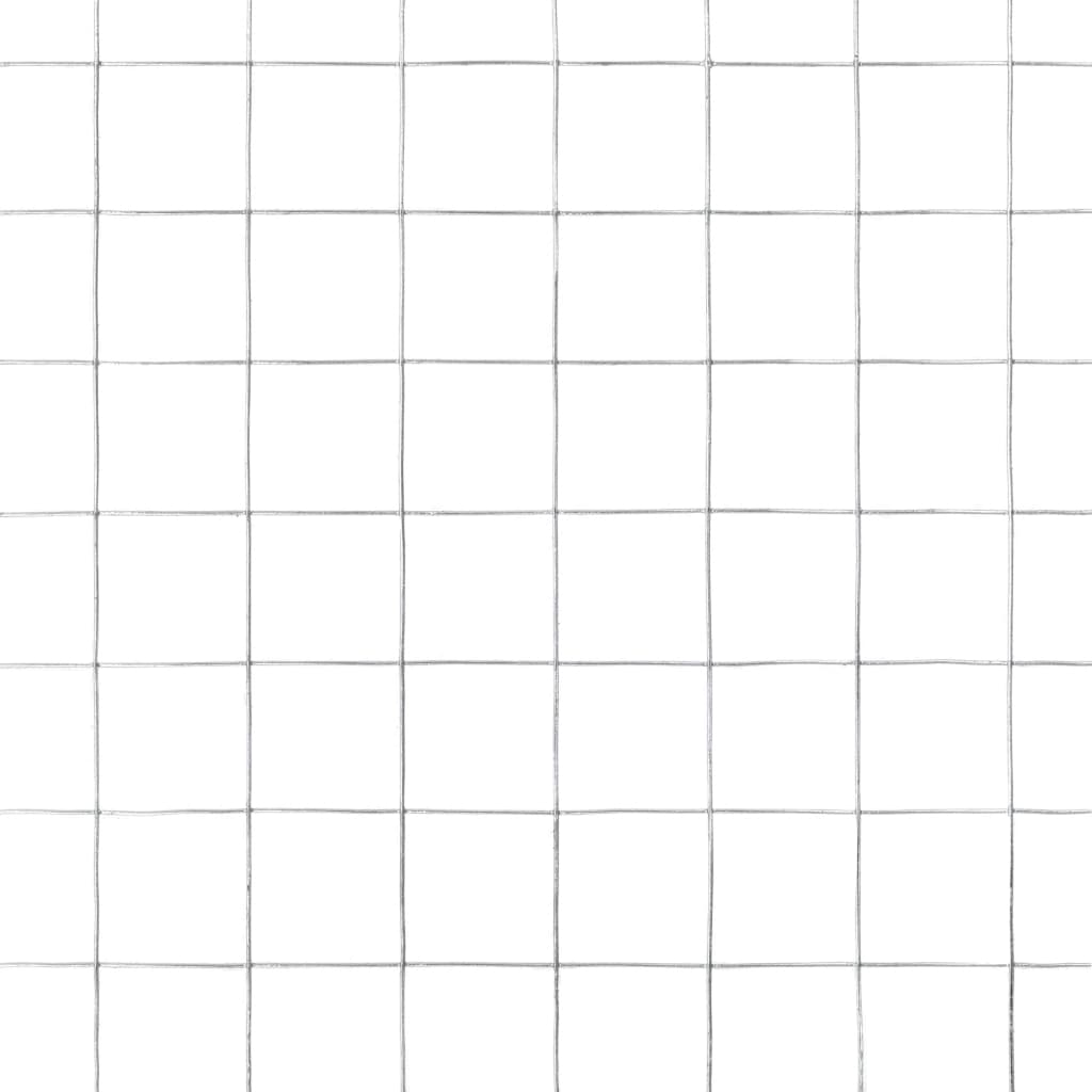 Clôture | Grillage pour volière acier galvanisé 10x1,5 m argenté CFW39786 - 5