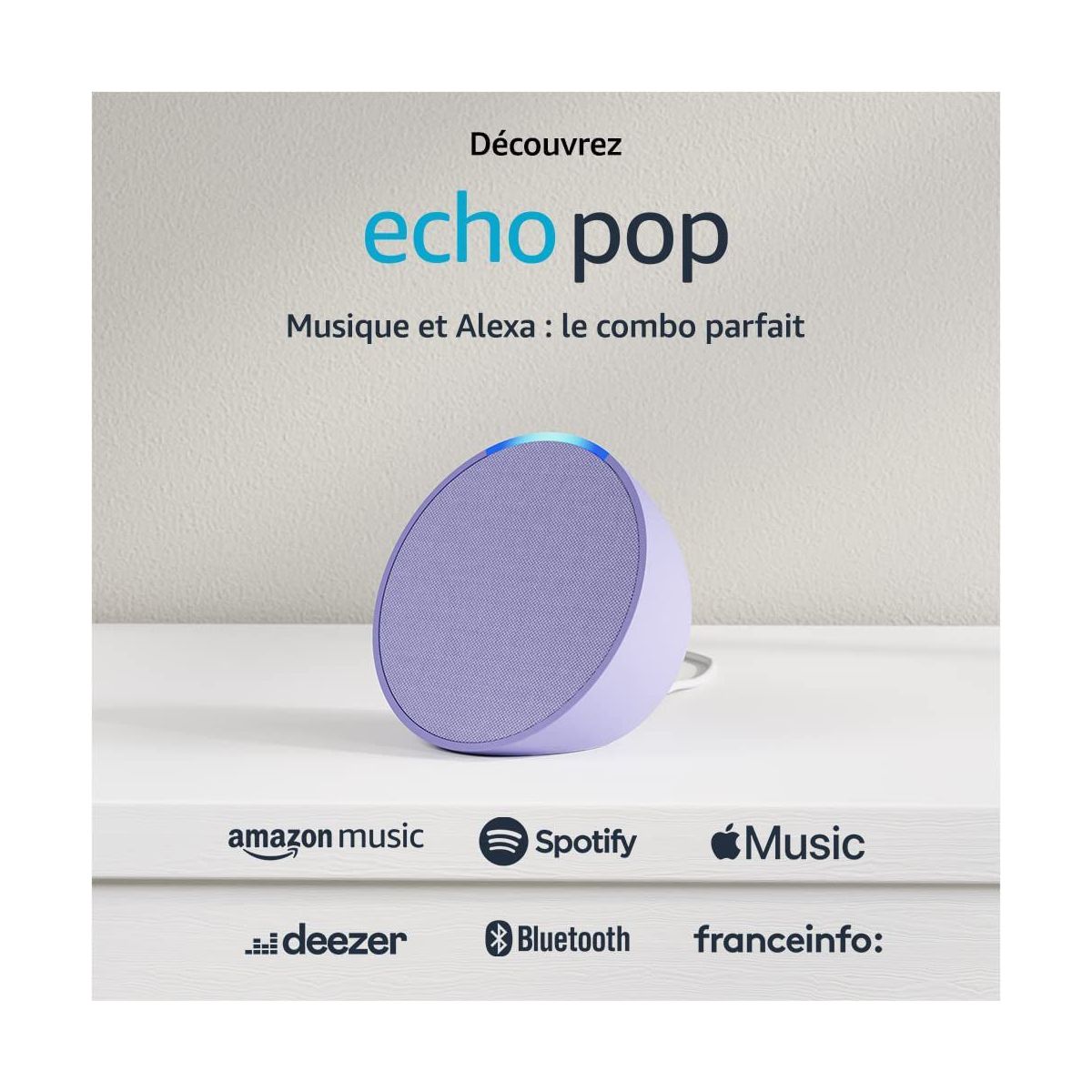 Assistant vocal AMAZON Echo Pop Lavande - 2