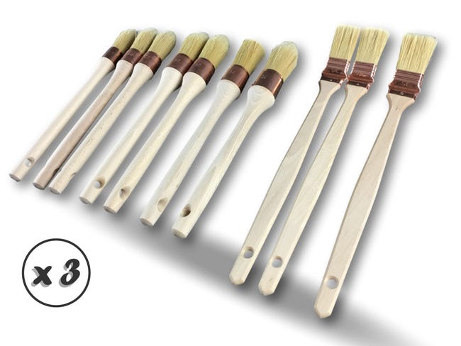 Pinceau brosse à réchampir n°6 ° 29mm soie naturelle manche bois virole cuivré 3087914972064 Pinceau brosse à réchampir n°6 ° 29mm soie naturelle manche bois virole cuivré 3087914972064