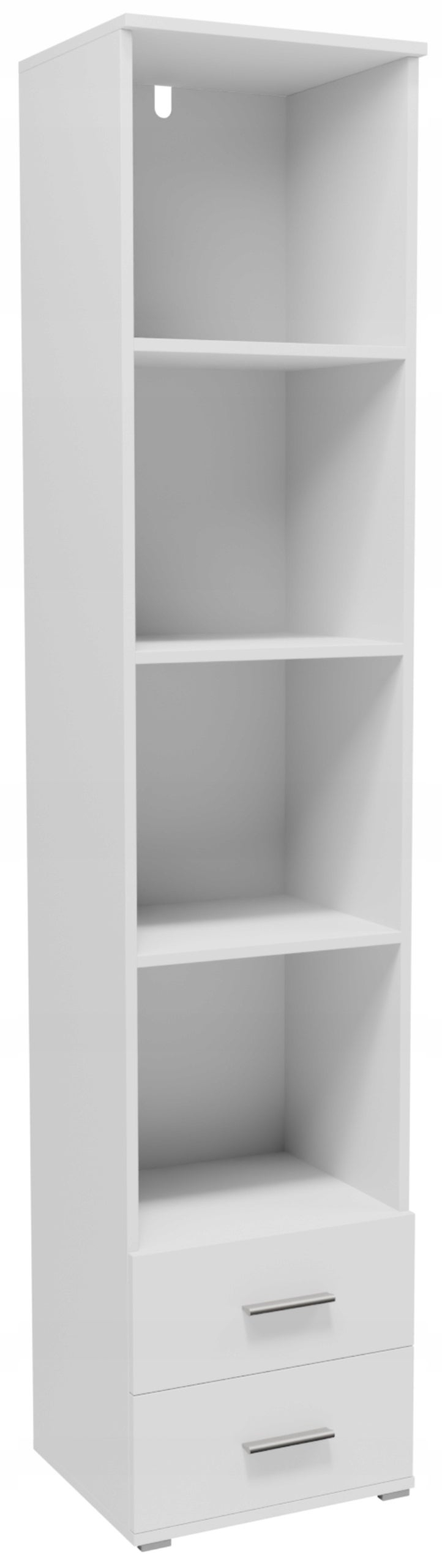 Regał CR3-ST3 180cm biały szuflady półki szafka na ubrania książki zabawki