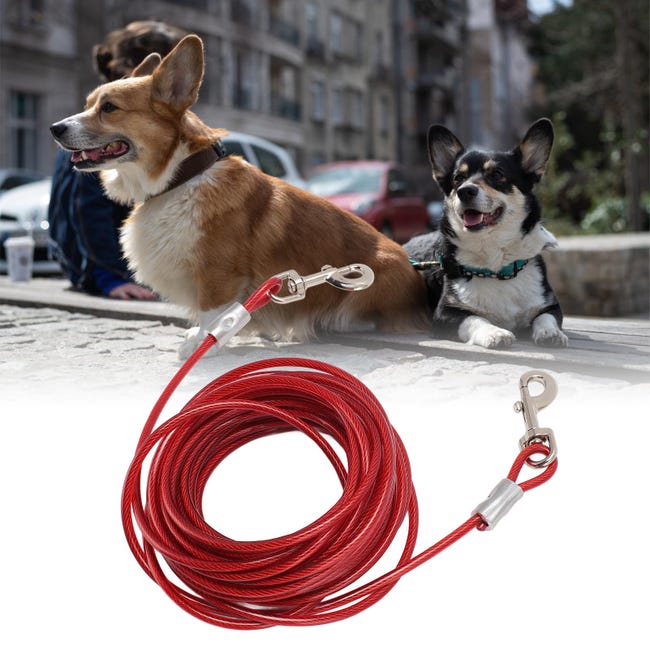 1.5m Laisse de Chien en Fil d'acier résistant aux morsures câble en 1.5m Laisse de Chien en Fil d'acier résistant aux morsures câble en