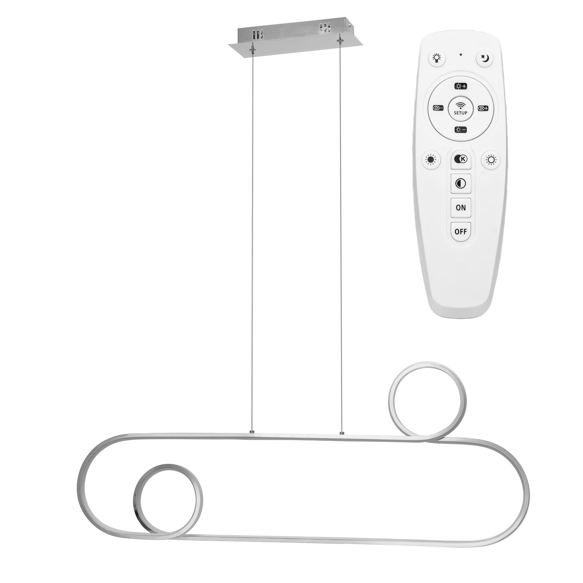 Lampa Sufitowa Wisząca Led Toolight Led App810-Cp Chrom