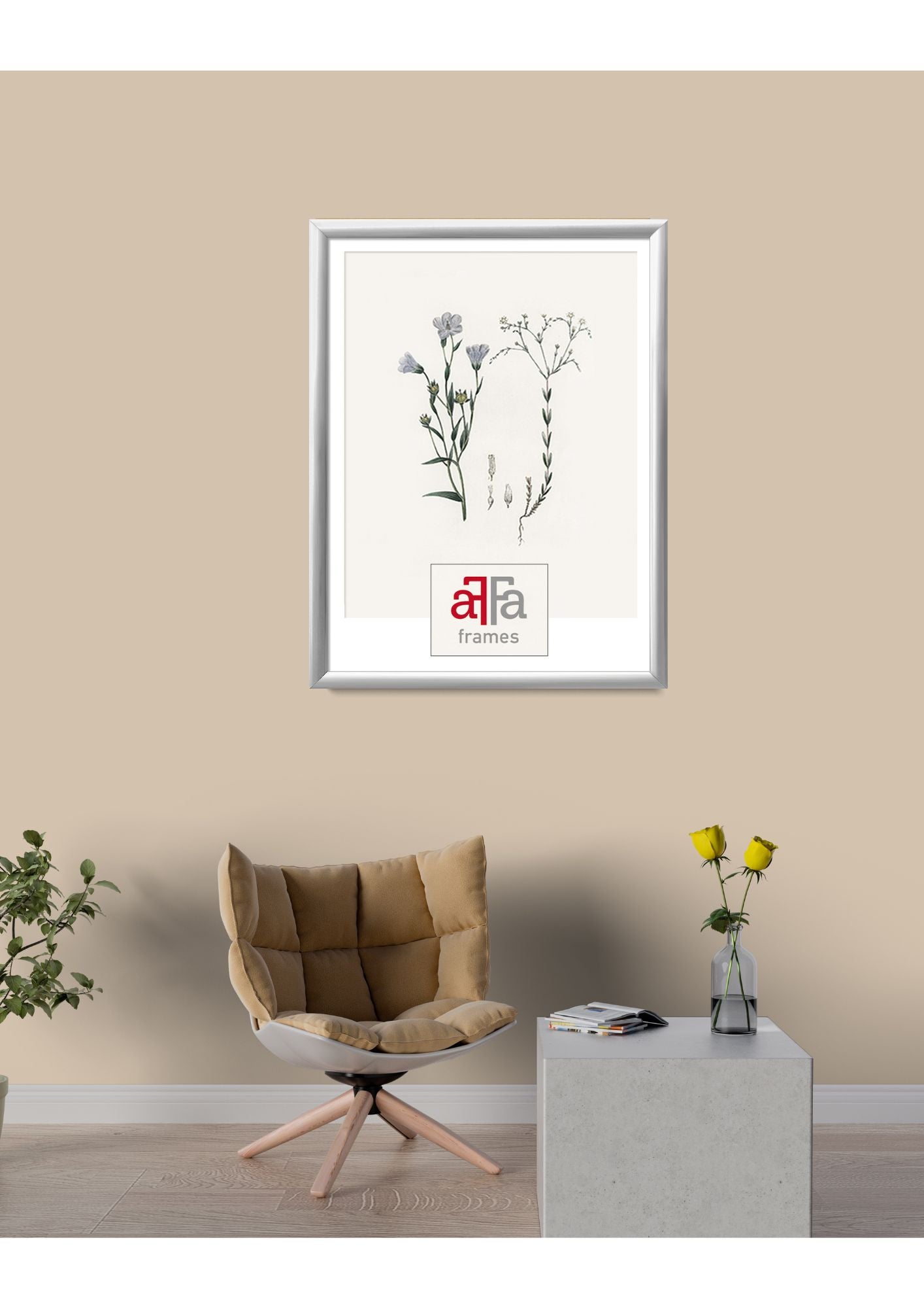Ramka aluminiowa na zdjęcie 60x80 srebrny 1szt.