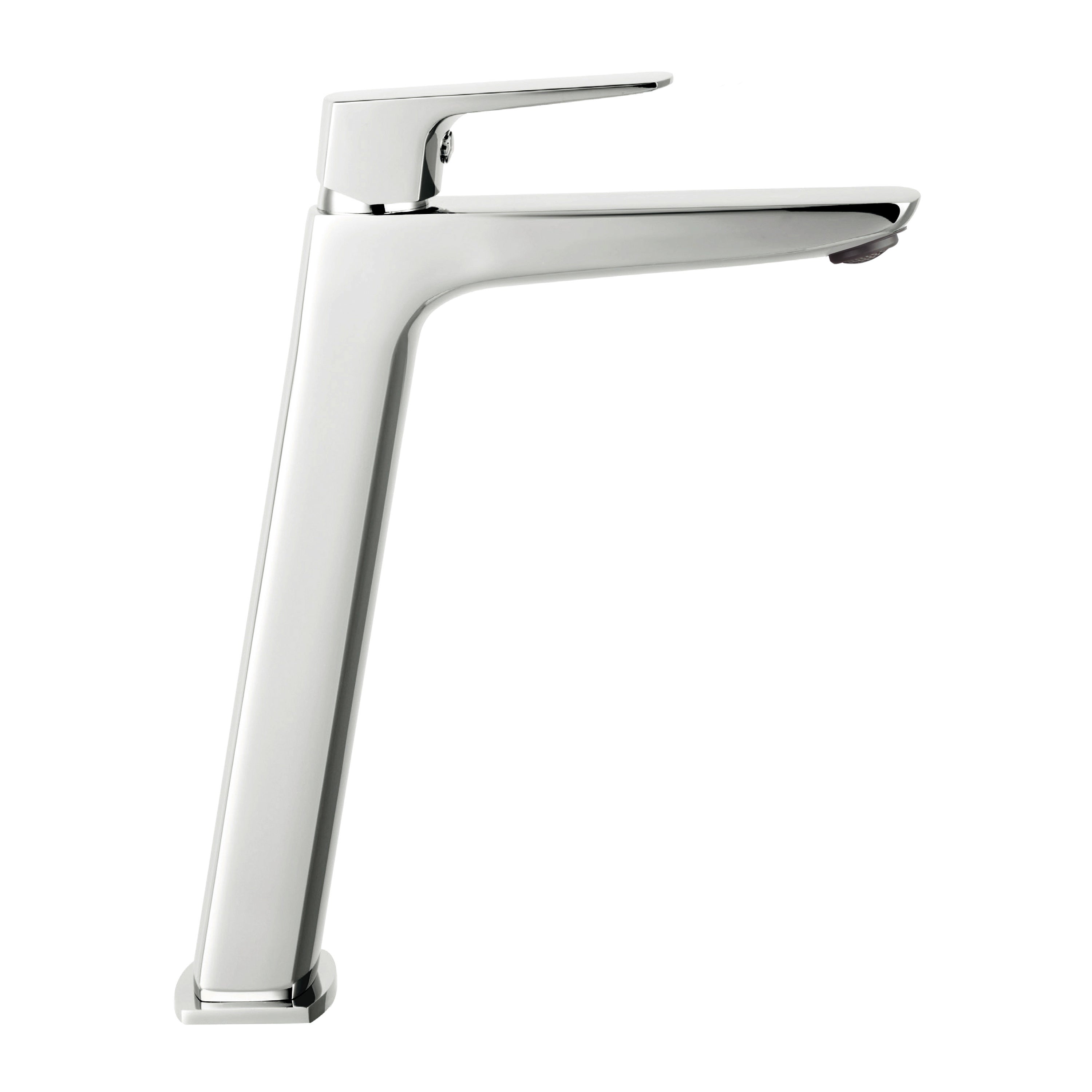Grifo de Lavabo de Cano Alto Modelo MARRIOT Fabricado en Laton cromado Monomando Acabado en Cromo Leroy Merlin