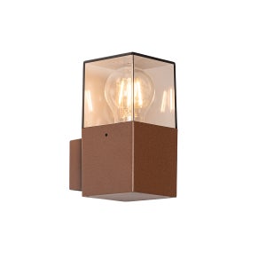 QAZQA charlois - Appliques Industriale - 1 luce - L 14 cm - Nero - Industriale - Illuminazione esterna