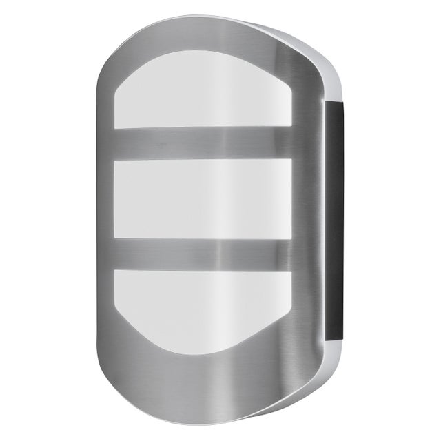 OSRAM ENDURA Style Plate Wall applique murale en acier inoxydable avec lumière indirecte, luminaire extérieur LED fonctionnel, protection IP44, pour
