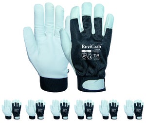 Guanti Da Lavoro Traspiranti Ruvigrab In Nitrile Microporoso – Unisex, Antiscivolo, Taglie 6-11