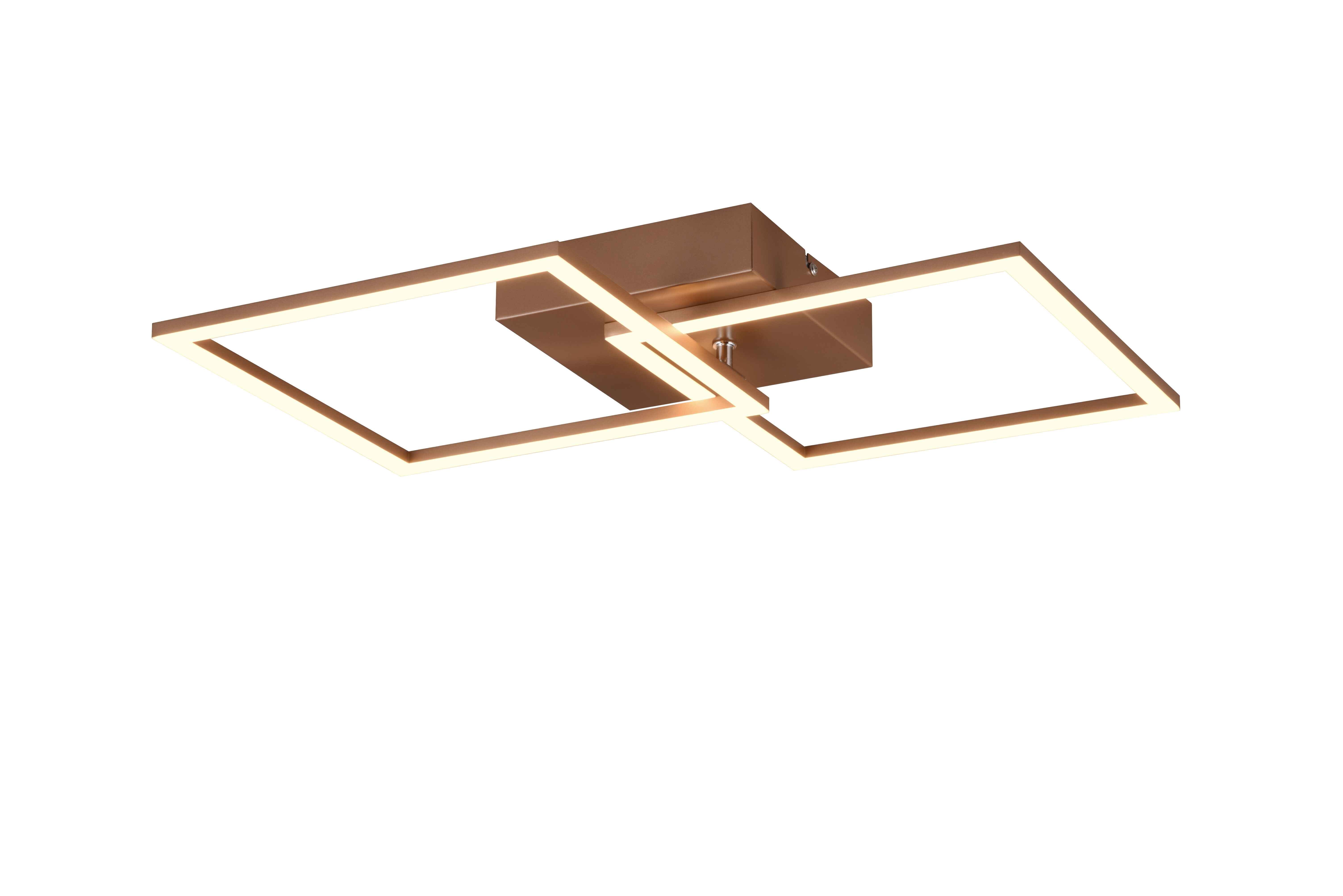 Lampa sufitowa wisząca Trail brązowa-odcienie brązu LED 20W 3000K 2250lm wym: 7 x 70 x 39 cm metal RL