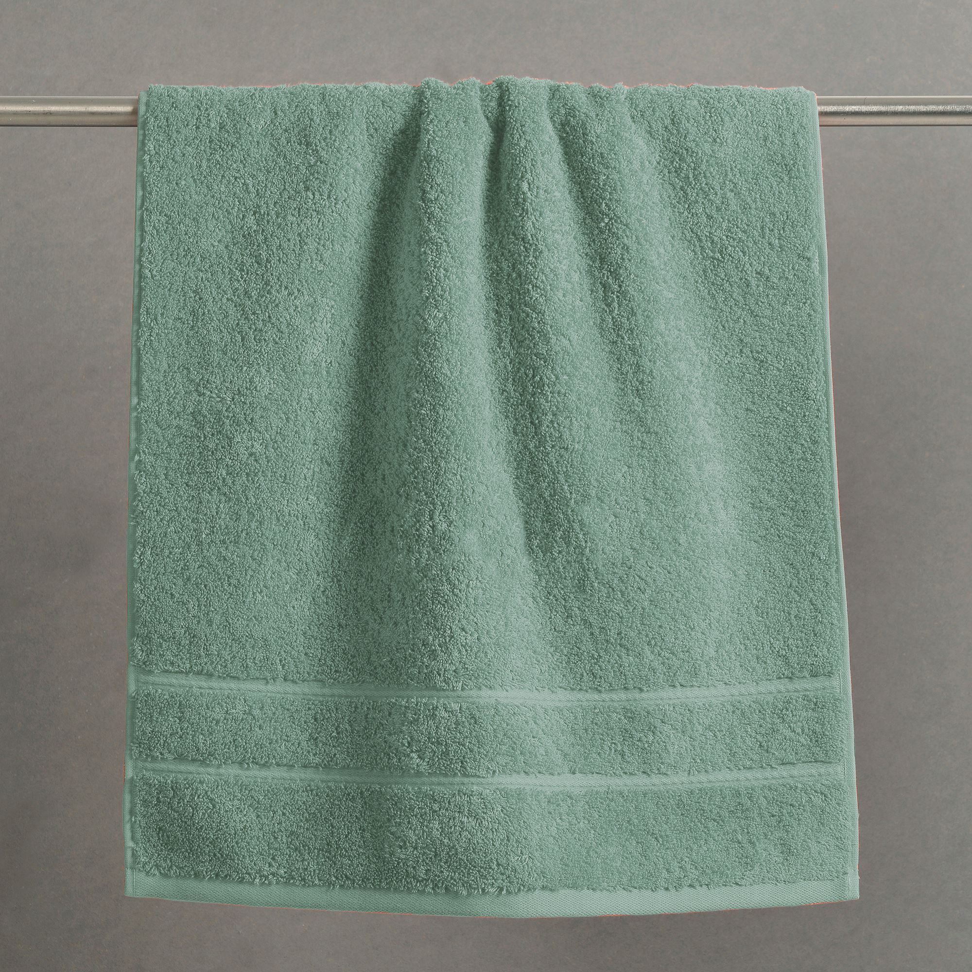 Set De 6 Serviettes De Toilette ZOLLNER 550g/m² Coton 50x70cm - Gris