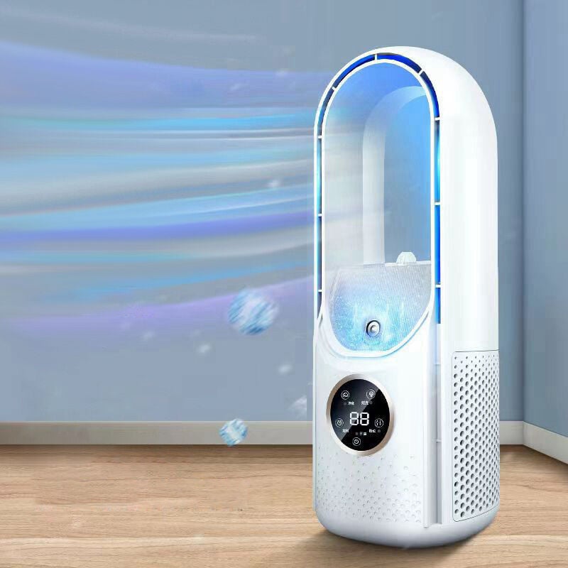 Ventilatore Portatile Senza Pale In Silicone – 3 Velocità – Ricaricabile – Da Collo O Scrivania