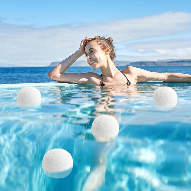 Lot De 6 Absorbeurs D'Écume Piscine Réutilisables - Éponges Filtrantes Anti-Huile Pour Spa, Jacuzzi Et Baignoire