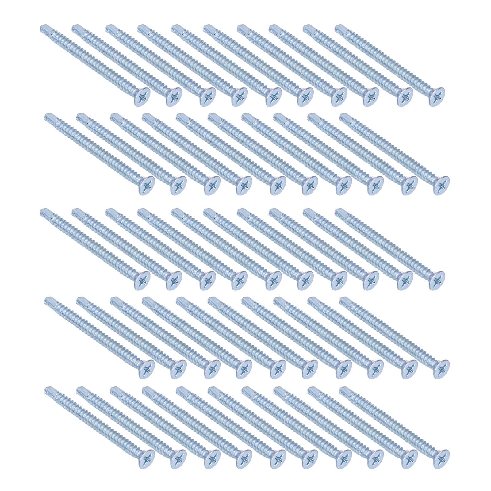 Tornillos Autorroscantes De Cabeza Plana M6 X 1.969pulgadato | Meses