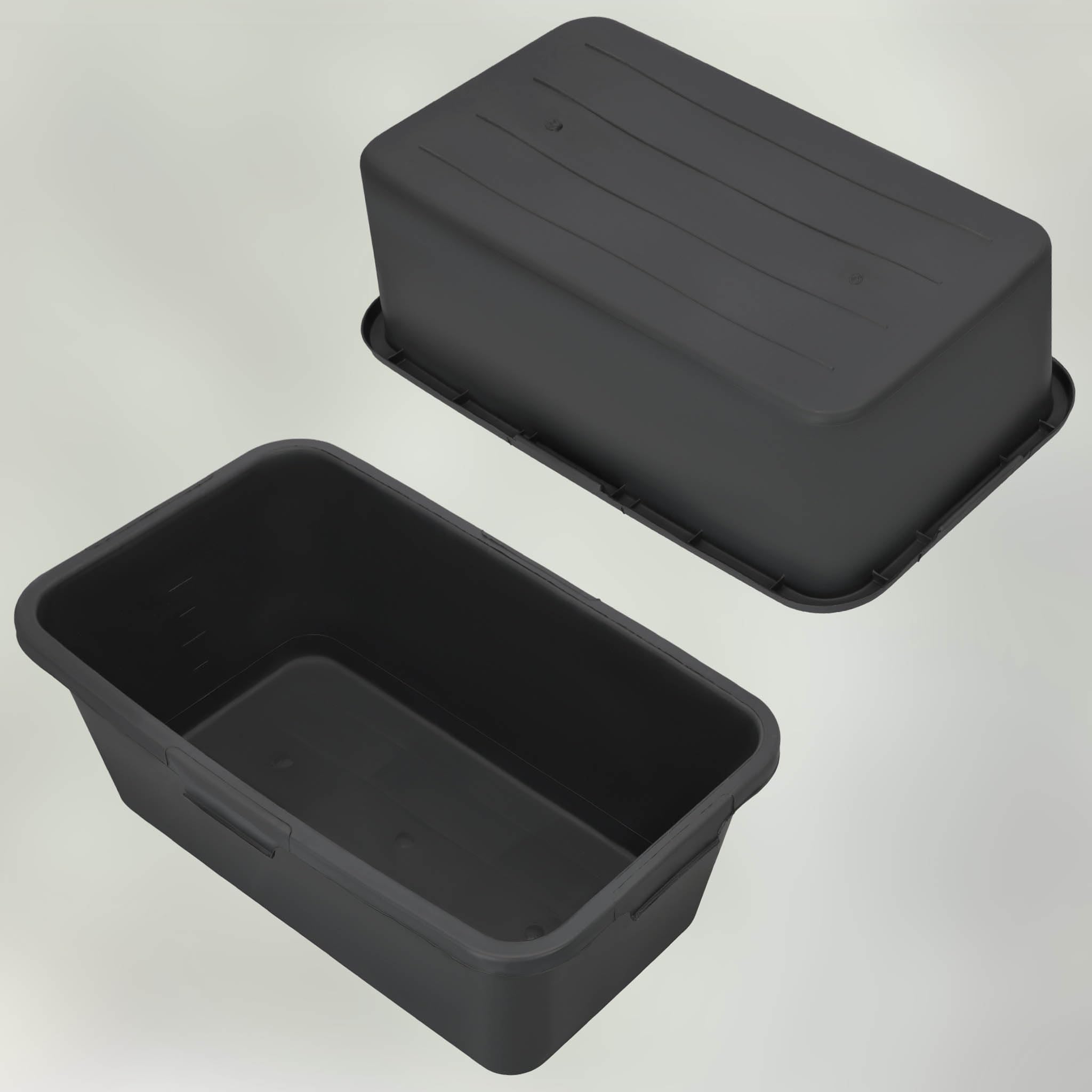 Auge de Maçon - Seau Plastique - 45 L - 68,5x38x24 cm - Bac À Mortier - Rectangulaire - Noir KOTARBAU - 7