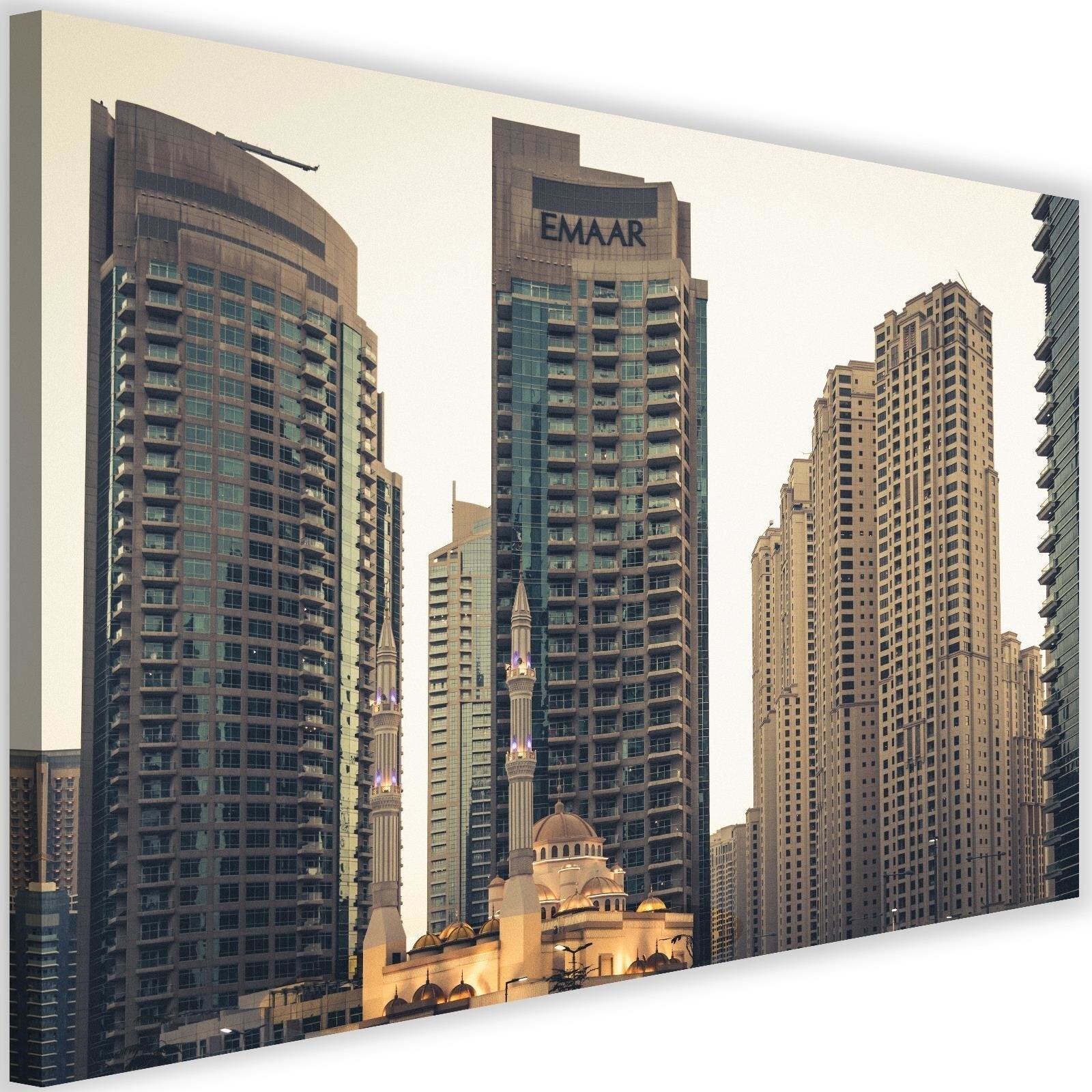 Obraz na płótnie, Wieżowce w Dubaju architektura 60x40
