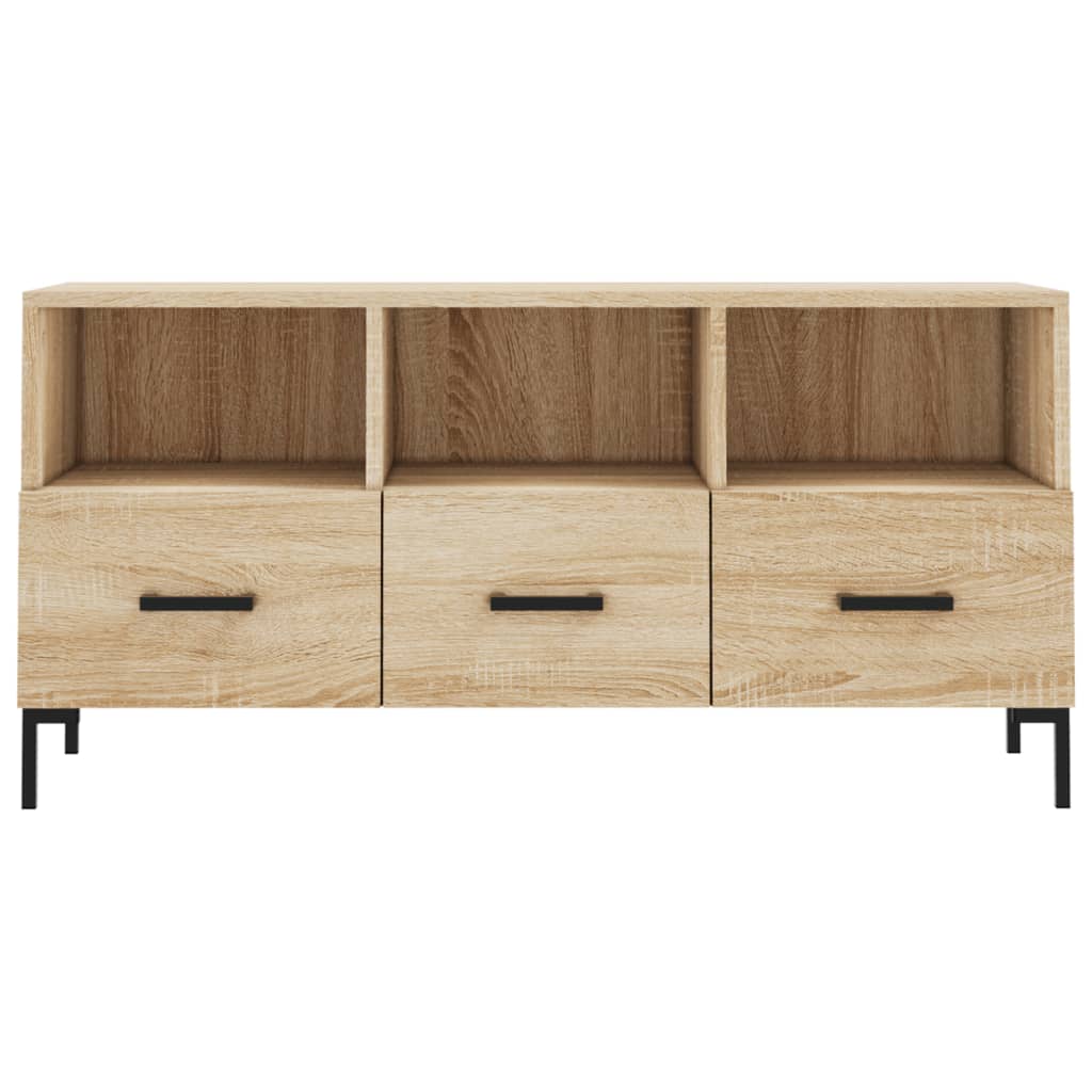 Meuble TV chêne sonoma 102x36x50 cm bois d'ingénierie vidaXL - 5