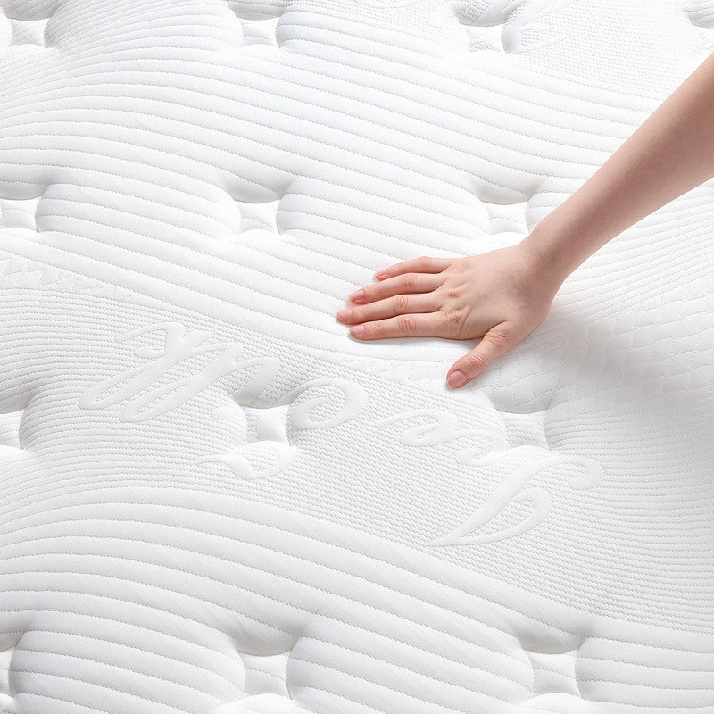 Matelas 140x190 cm INRE, Épais 30cm, Matelas Hybride, Ressorts Ensachés, 7 Zones, Moyenne Ferme, Confort et Respirant - 3