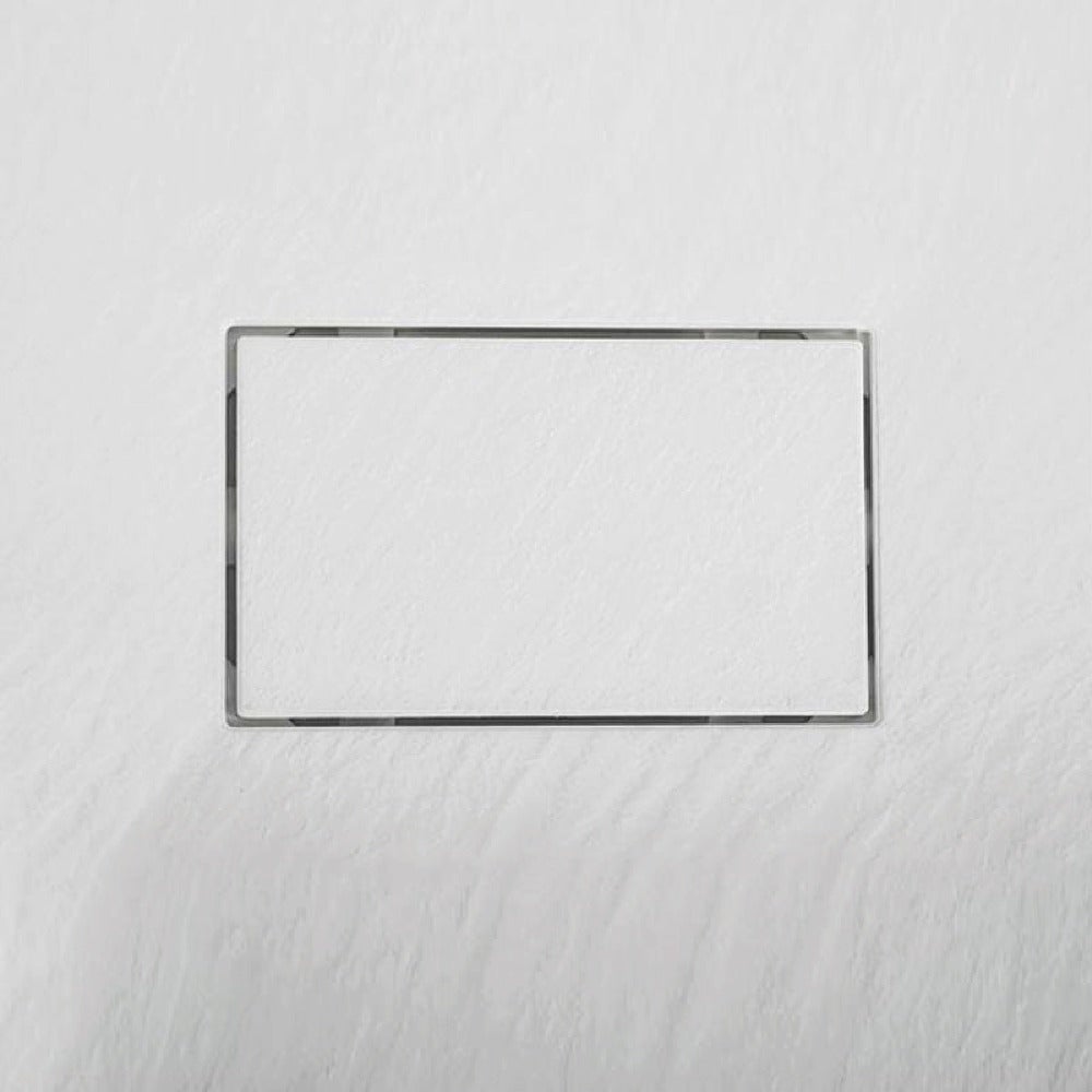 Receveur de douche 80 x 80 cm extra plat blanc PIATTO en SoliCast® surface ardoisée - 10