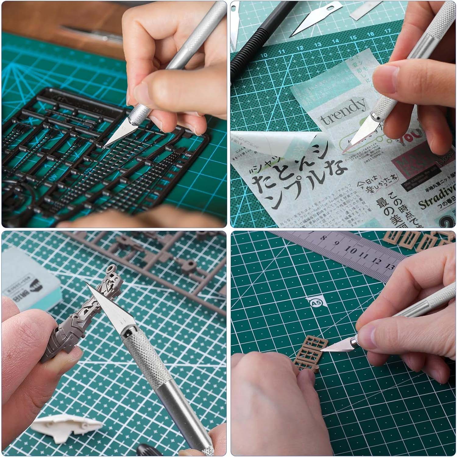 1 Set Kit de base modéliste – Outils pour assembler modèles de robots, voitures et avions, bricolage DIY, construction et réparation de maquettes - 5