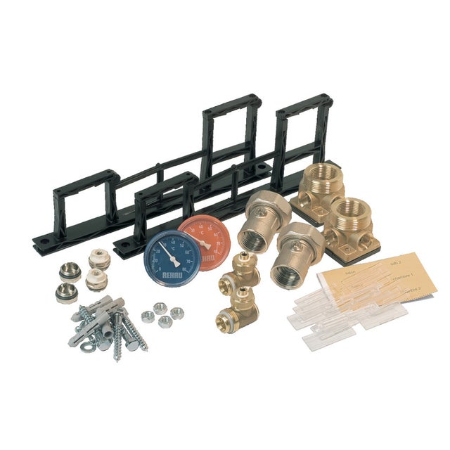 Rehau - Module pour collecteur de plancher chauffant élément départ rouge - 12574081010