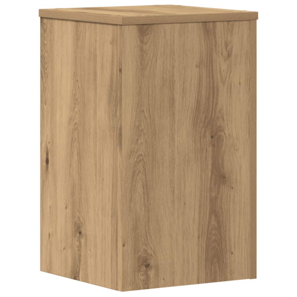 Supports pour plantes 2 pièces chêne artisanal panneau de bois - 5