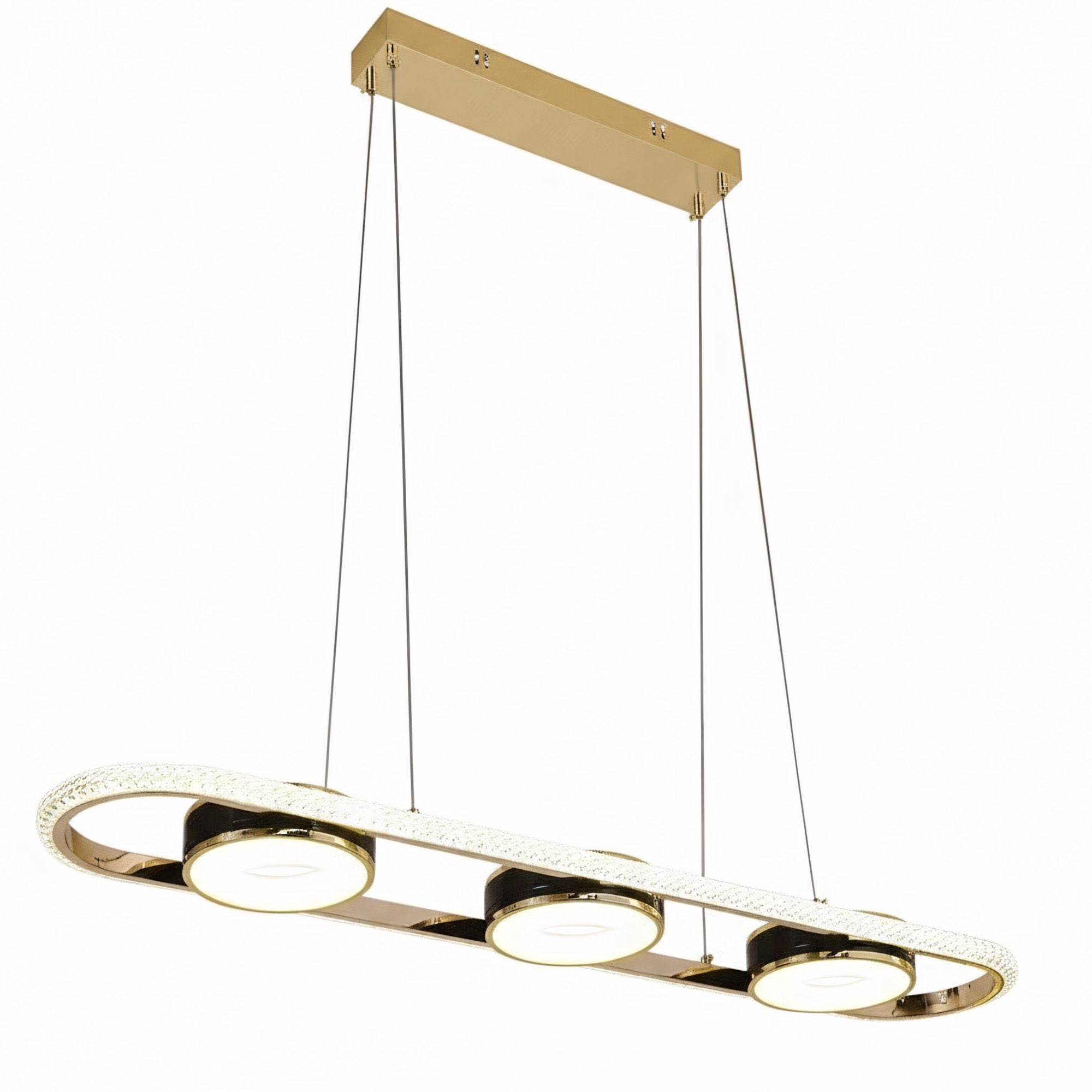 Lampa Sufitowa Wisząca Toolight G135-Cp Złoty Led