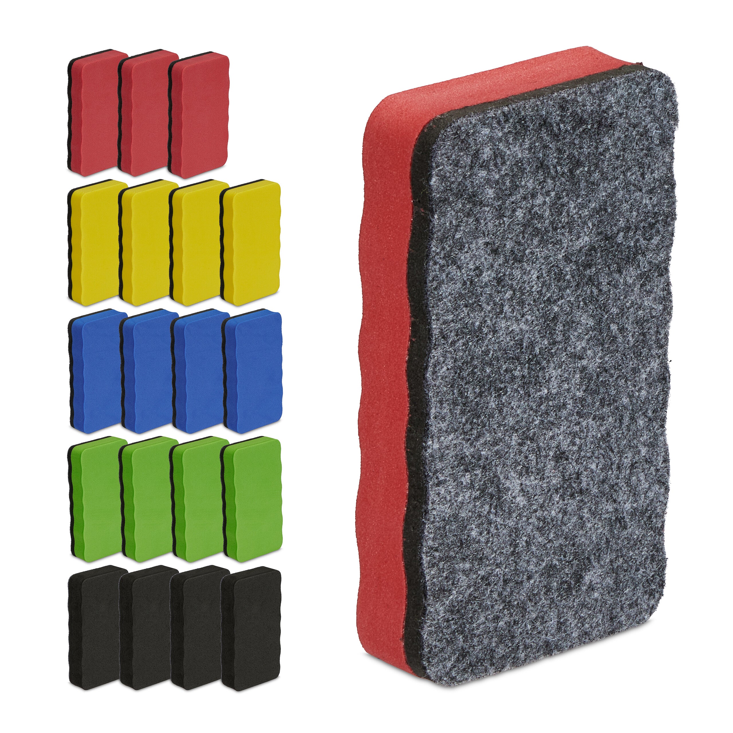 Set De 20 Éponges à Doigts Noir Et Blanc - Pour Peinture, Estampage Et Loisirs Créatifs
