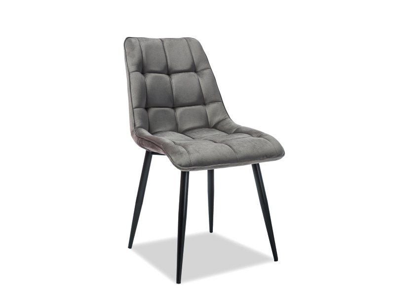 Krzesło CHIC VELVET szare