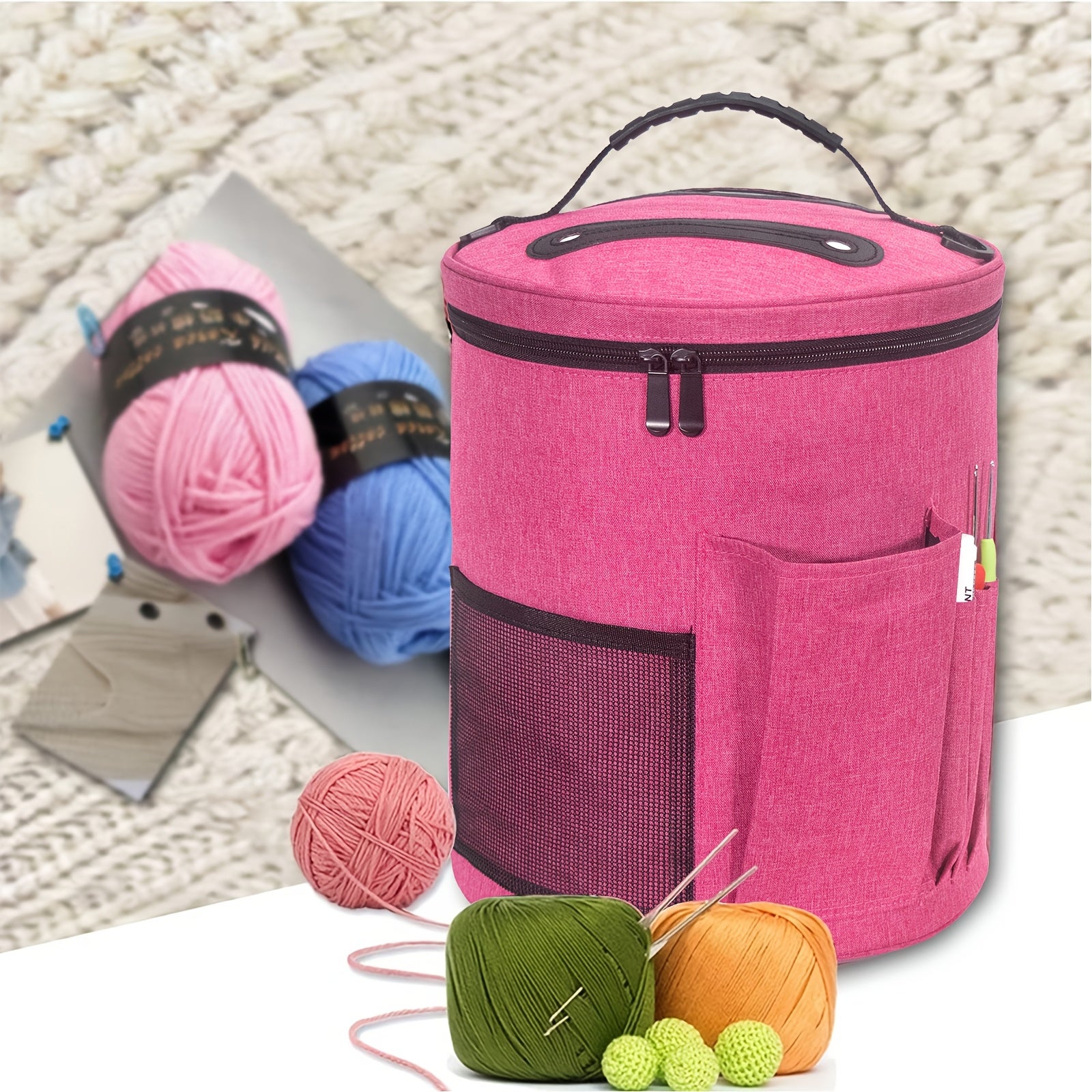 Sac à Tricot Compact En Oxford 600D - 43x14cm - Neuf (Sans Marque)