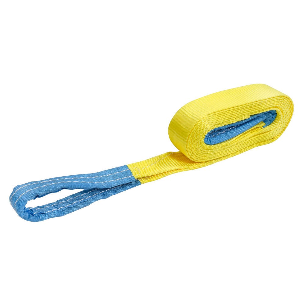 Sangle Extensible Sangle de traction 6 tonnes - 5m x 50mm - sangle de remorquage - légère ...