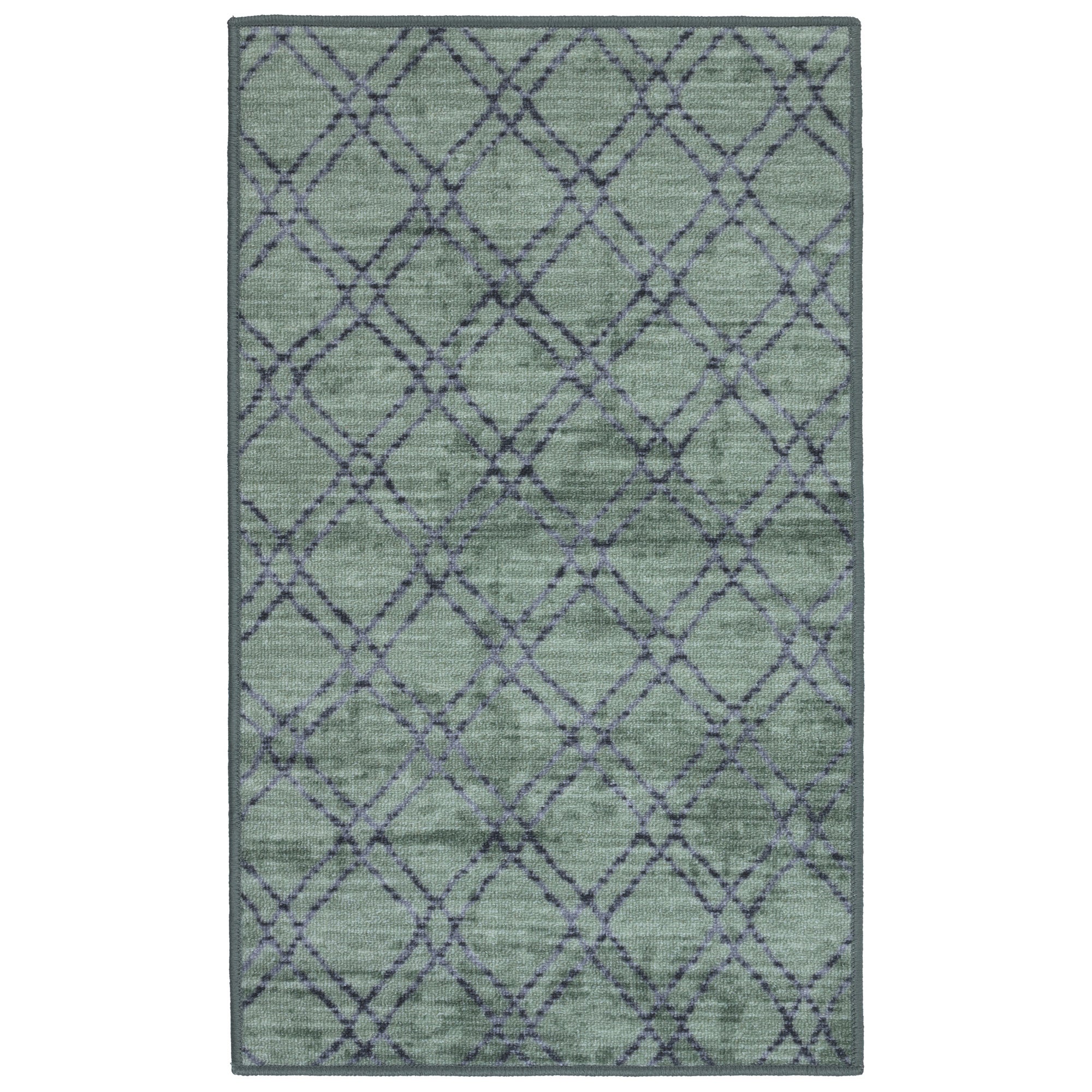 Chodnik antypoślizgowy Vita 60x100 cm Romby zielony