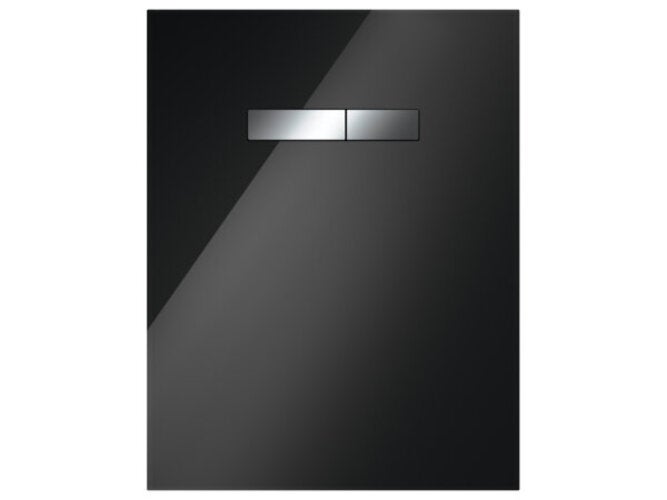 Plaque D'Actionnement Plastique Chromé Pour Réservoir WC Grohe - Commande 2 Débits Noir Mat