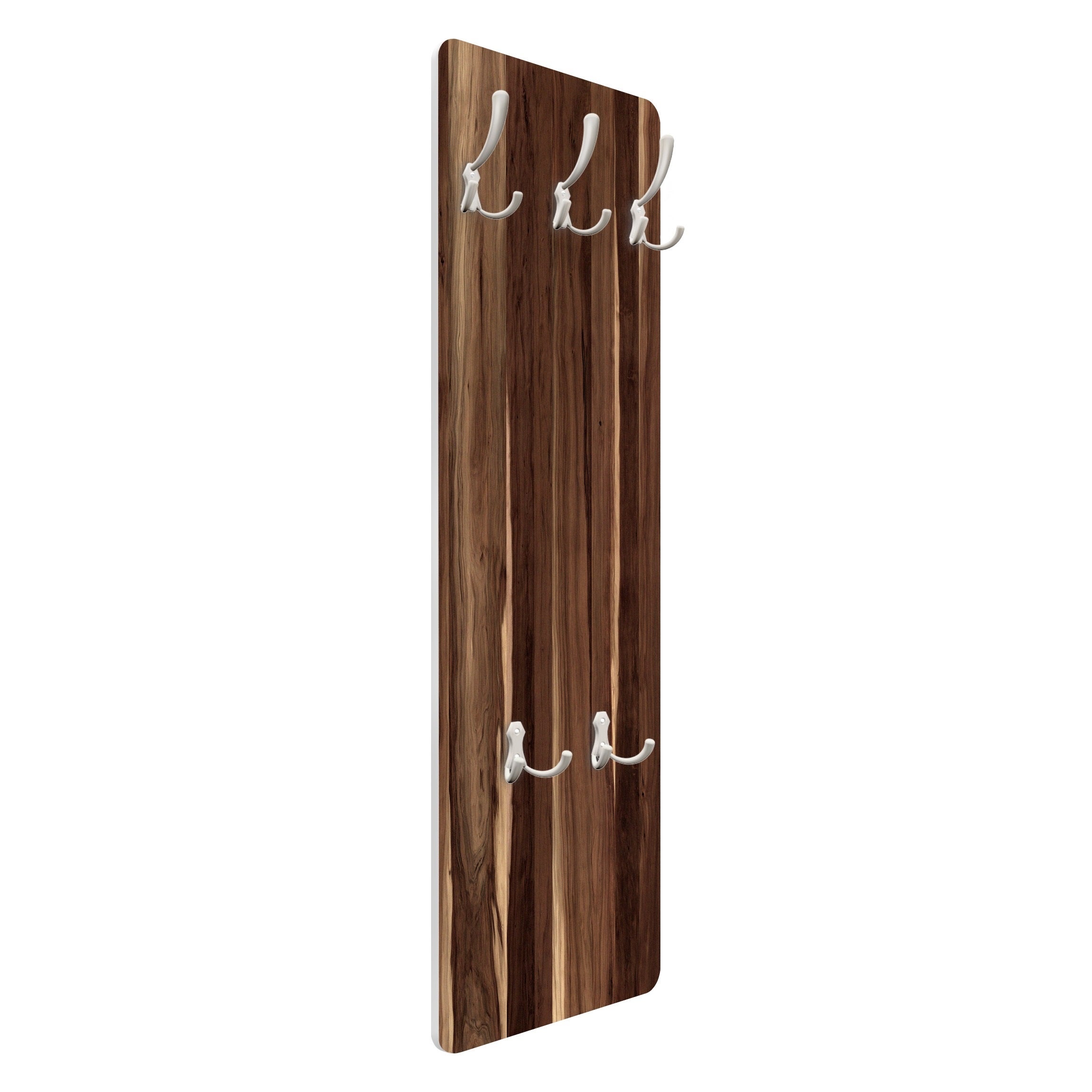 Porte manteau mural motif patère murale bois portemanteau moderne marron bois 868 - entrée - 105 x 34 cm - 5