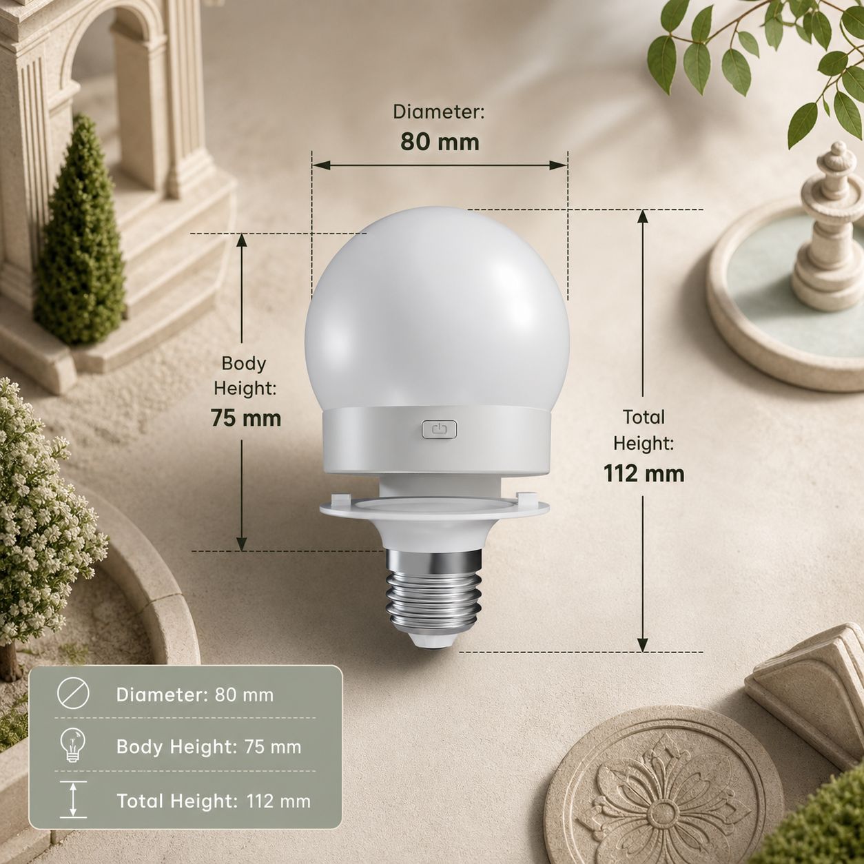 Ampoule LED RGB E27 Rechargeable 1800mAh, Variateur Lumière Blanche ...