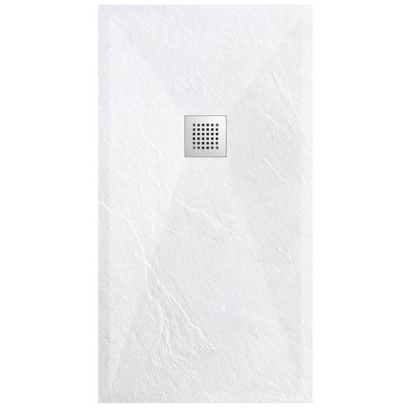 BALNEO Brodzik Prysznicowy płaski prostokątny 90x110x2,5cm biały - Brodzik kompozytowy antypoślizgowy antybakteryjny