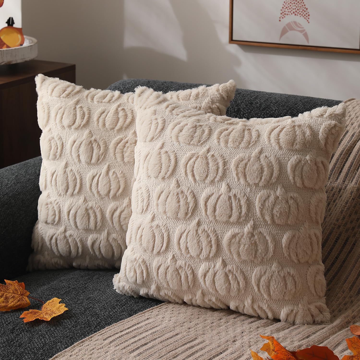 Decoration Automne Citrouille Bonhause Housse De Coussin Citrouille 45 X 45 Cm Thanksgiving Housse De Coussin Automne