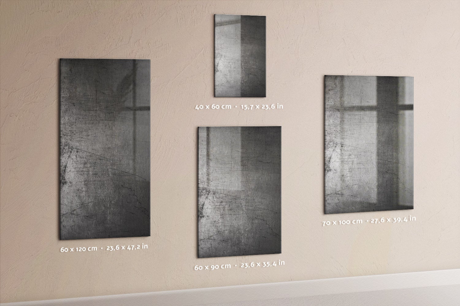 Tableau magnétique mural, Tulup - 60x120 cm - Métal rayé, 5 aimants, une éponge, un marqueur blanc - 4