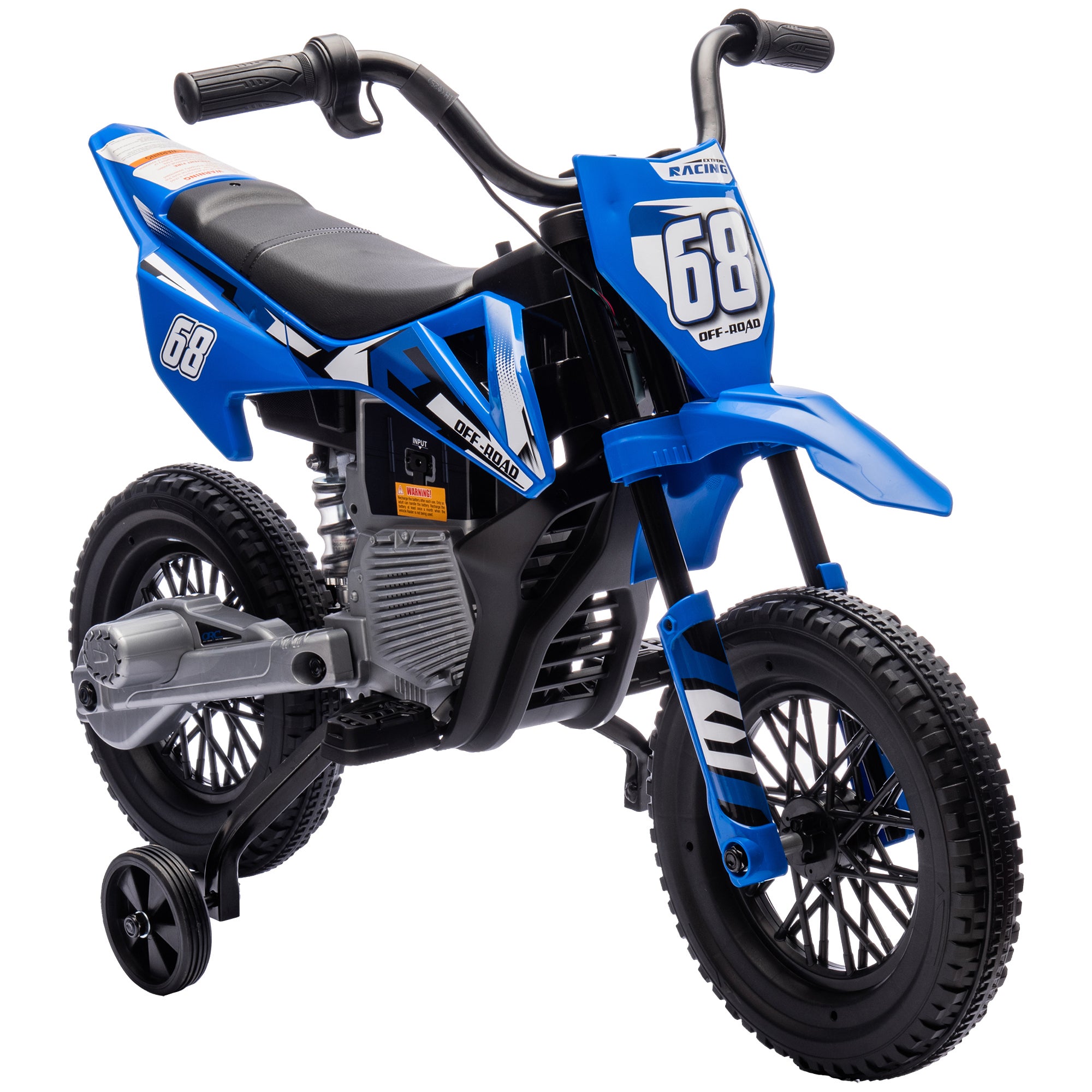 MAMIZO – Moto électrique 6V Pour Enfants 3-6 Ans – 3 Roues, 2 Km/h, Phare, USB, Musique – Blanc – Max 20 Kg – 72 X 56 X 37 Cm