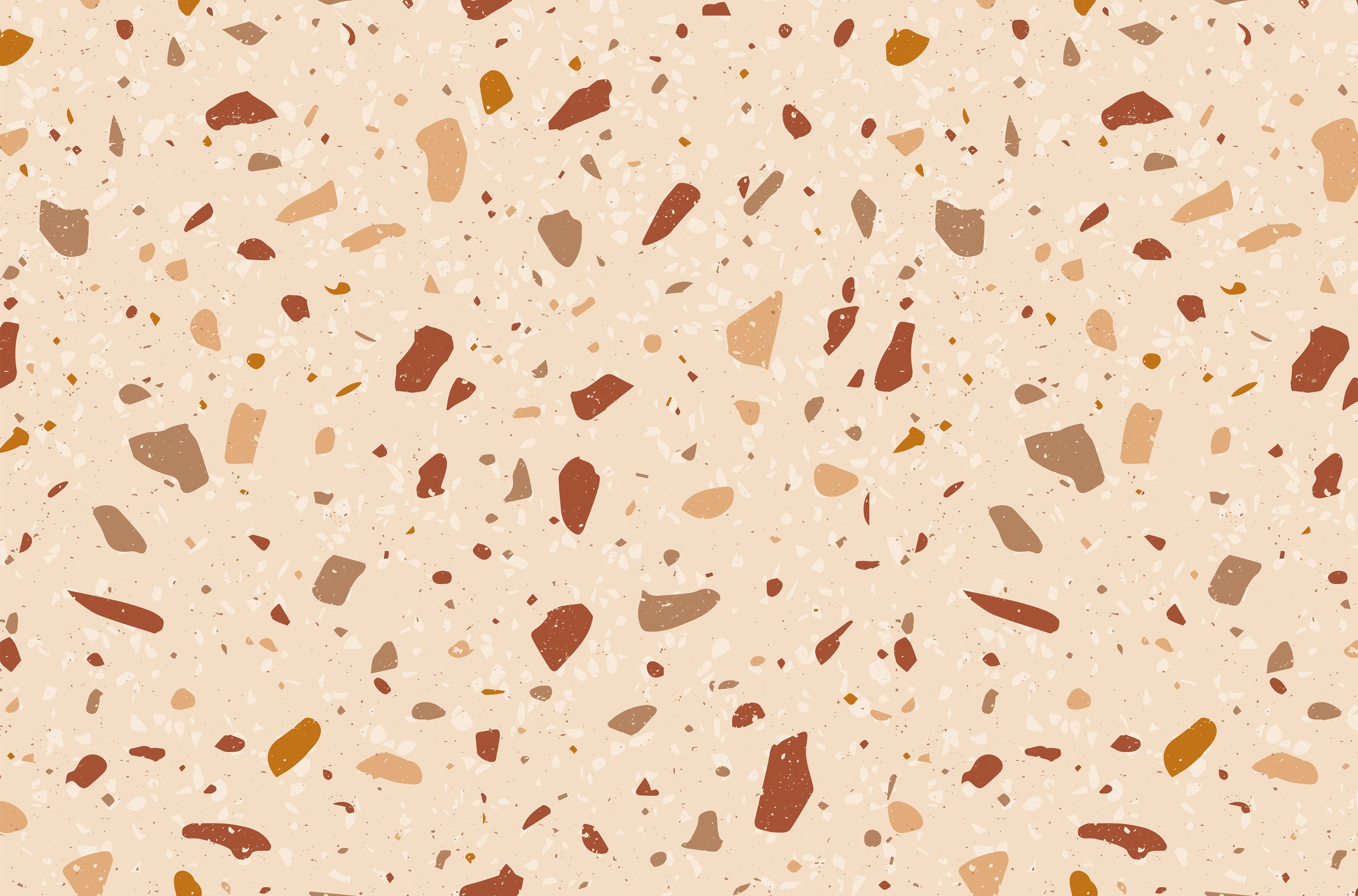 Dywan winylowy Terrazzo Helena 66x100 cm - antypoślizgowa wykładzina PVC z gładkim nadrukiem, winylowa do kuchni lub salonu, zmywalna
