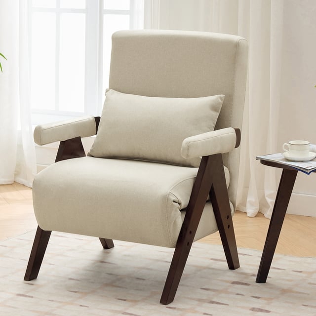tectake® Poltrona Girevole con Braccioli, Poltrona Velluto, Sedia Imbottita Design Moderno, Ideale per Sala da Pranzo, Cucina, Soggiorno, Arredamento Casa - Crema